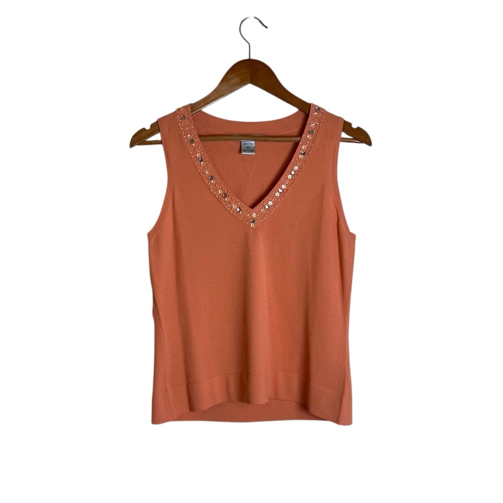 3 for $30! Nygard collection orange knit tank top